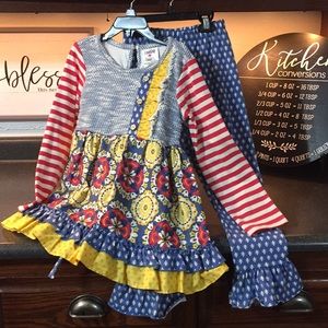 Girls ruffle outfit,